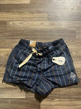 prAna Indio Heritage Shorts Men’s XXS 3” Stormy Night Striped NWT